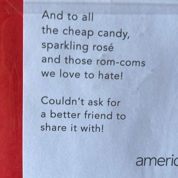 New! HERE’S TO US Valentine’s Day Card by American Greetings Wife Girlfriend NWT - Picture 3 of 5